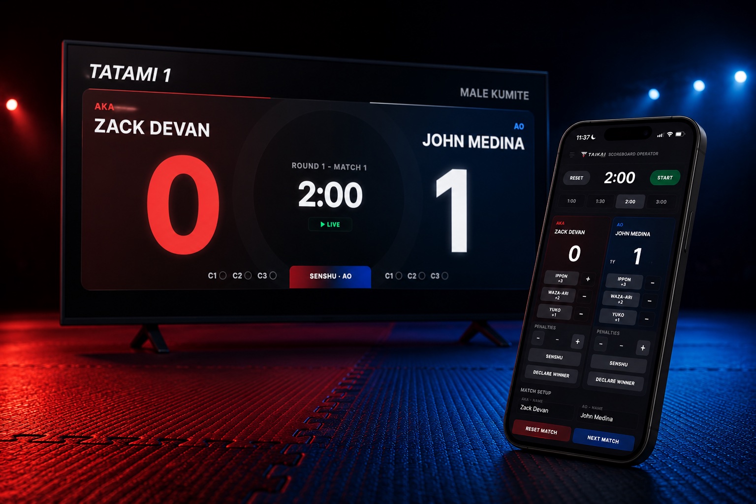 Taikai Kumite Scoreboard app